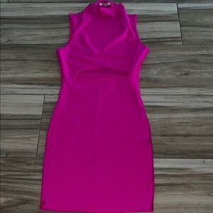 Fashion Nova Vibrant Pink Mini Dress